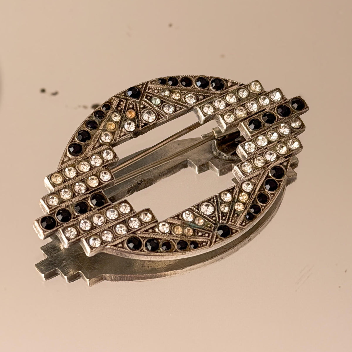 Art Deco Geometric Brooch
