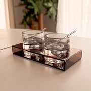 Smoked Plexiglass Serving Set