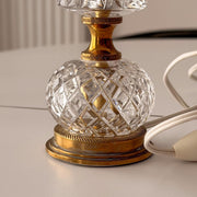 Cut Glass Table Lamp Base