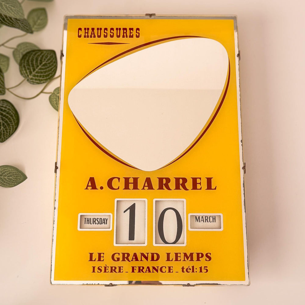 A. Charrel Advertising Mirror & Perpetual Calendar