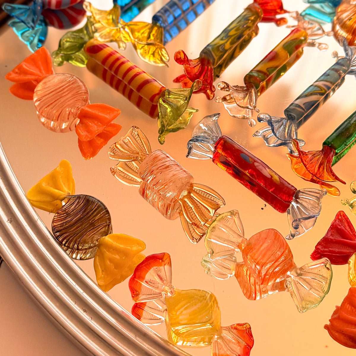 Murano Glass Candy Collection — Set of 21