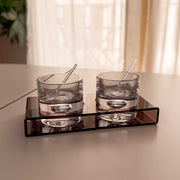 Smoked Plexiglass Serving Set