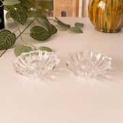 Cristal de Flandre Lead Crystal Candle Holders — Pair