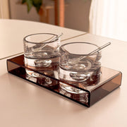 Smoked Plexiglass Serving Set
