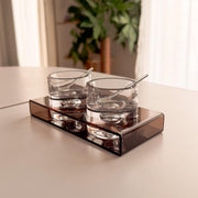 Smoked Plexiglass Serving Set