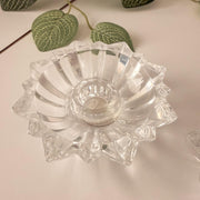 Cristal de Flandre Lead Crystal Candle Holders — Pair