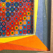 Vintage Op Art Geometric Collage