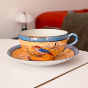 Japanese Lusterware Cup & Saucer