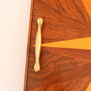 Geometric Marquetry Wood Tray