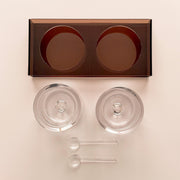 Smoked Plexiglass Serving Set