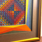 Vintage Op Art Geometric Collage