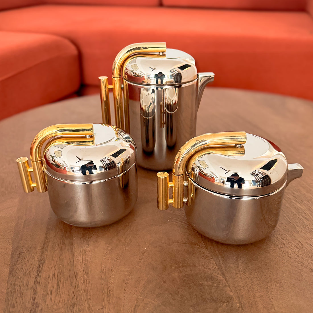 MAM Milano by G. Coarezza - Silver & 24K Gold Plated Tea Set