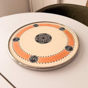 Antique Jugendstil Max Dannhorn attributed ceramic tray coral black ivory IMG_0354