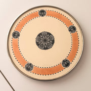 Antique Jugendstil Max Dannhorn attributed ceramic tray coral black ivory IMG_0356