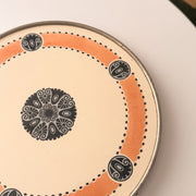 Antique Jugendstil Max Dannhorn attributed ceramic tray coral black ivory IMG_0357