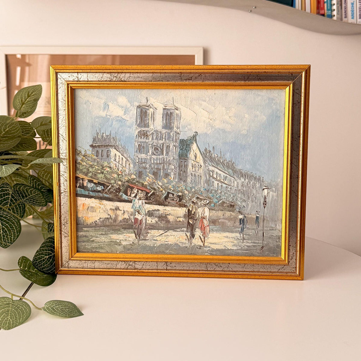 Paris Notre-Dame Vintage Painting