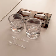 Smoked Plexiglass Serving Set