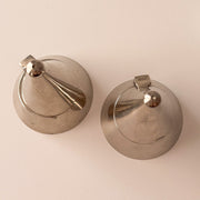 Matching pair of vintage Alessi La Conica silver tone cone tealight holders – photograph 7