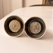 Matching pair of vintage Alessi La Conica silver tone cone tealight holders – photograph 8