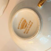 French Porcelain Tea Cups & Saucers — Set of 2