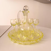 Uranium Glass Decanter Set