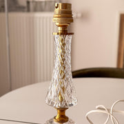 Cut Glass Table Lamp Base