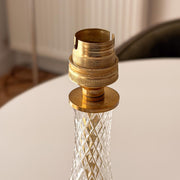 Cut Glass Table Lamp Base