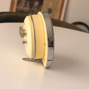 Diamond Shanghai vintage mechanical Space Age alarm clock with midnight blue dial and chrome case – photograph 7