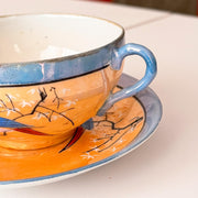 Japanese Lusterware Cup & Saucer