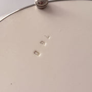 Impressed underside marks on antique Max Dannhorn ceramic tray