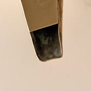 Oxidation inside spout of Jan Eisenloeffel Art Nouveau antique brass teapot